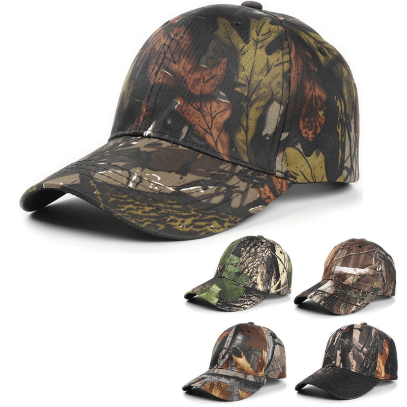 Leaf Camouflage Outdoor Bionic Baseball Cap Men&prime;s Tactical Hat Field Fishing Peaked Cap