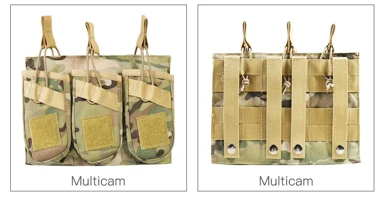 Tactical Triple Mag Pouch 7.62 Molle Pouch Vest Accessories in Khaki