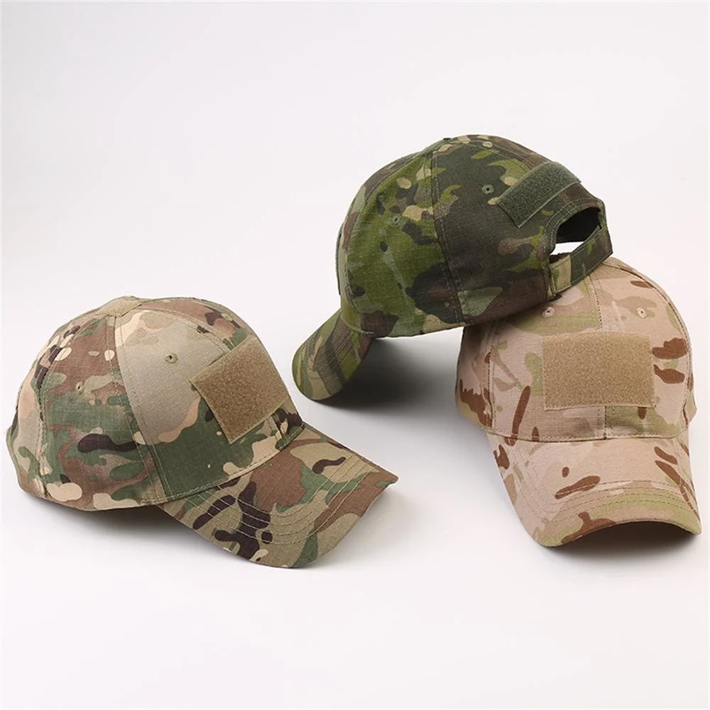 Men Camouflage Baseball Cap Adjustable Snapback Tactical Custom Cap for Outdoor Hiking