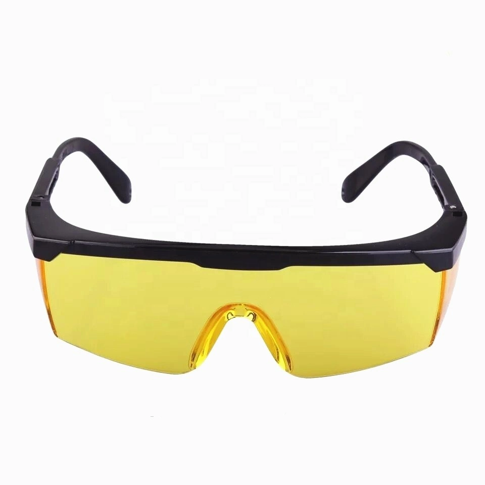 Ce En166 &amp; ANSI Z87.1+ PC Material Anti-Scratch Adjustable Legs Eyeglasses Eyewear Protective UV Safety Glasses Goggles