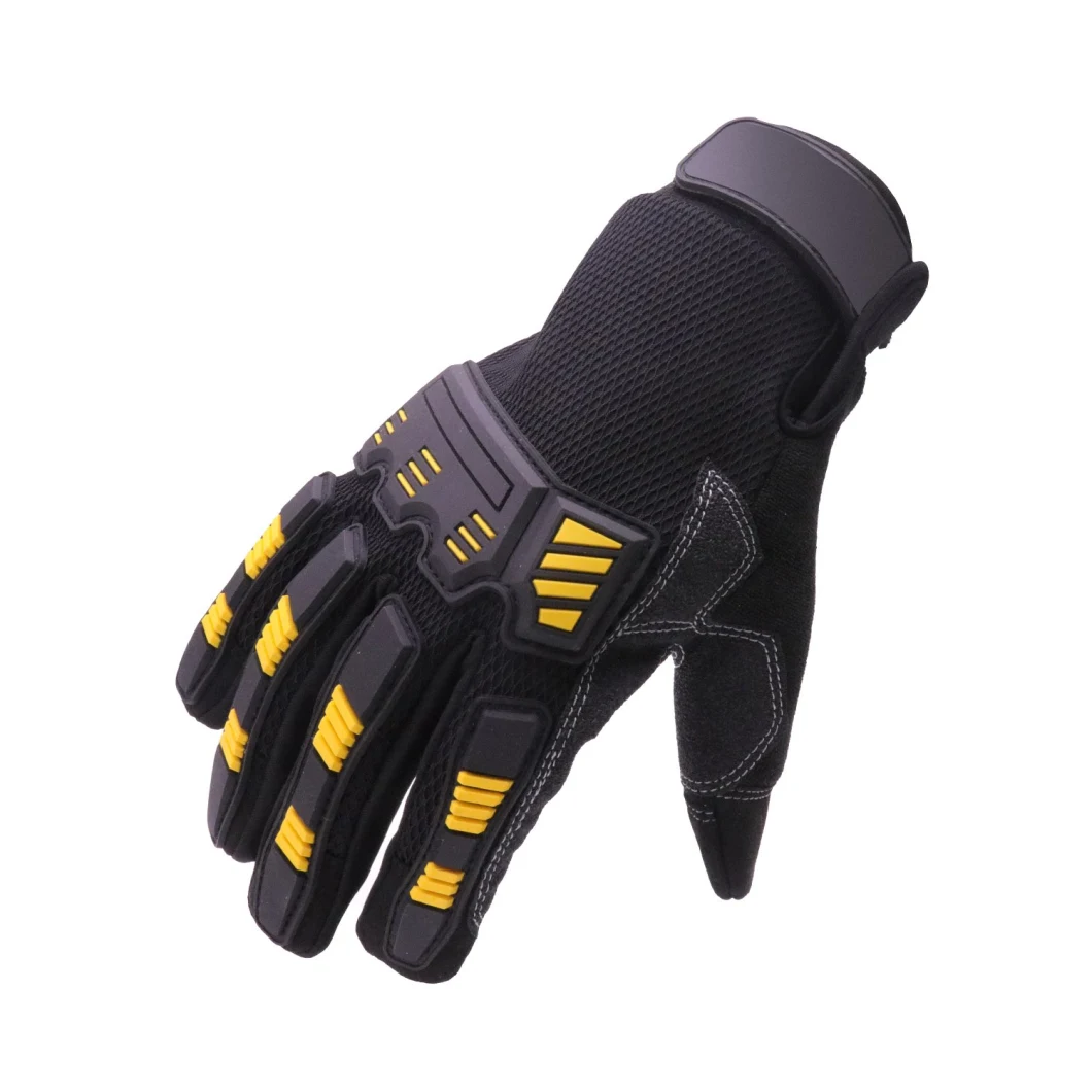 Pri Abrasion Resistant Synthetic Leather Touch Screen Gloves Impact Work Glove Mechanics Tactical Gloves