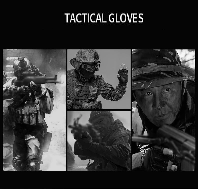 Factory Wholesale Outdoor Hard Knuckle Sports Half Finger Workout Training Tactical Gloves