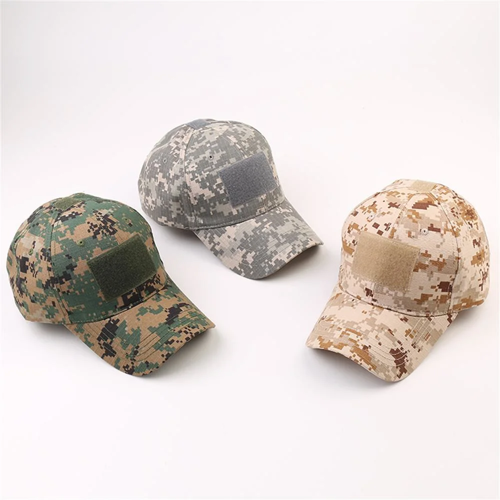 Men Camouflage Baseball Cap Adjustable Snapback Tactical Custom Cap for Outdoor Hiking