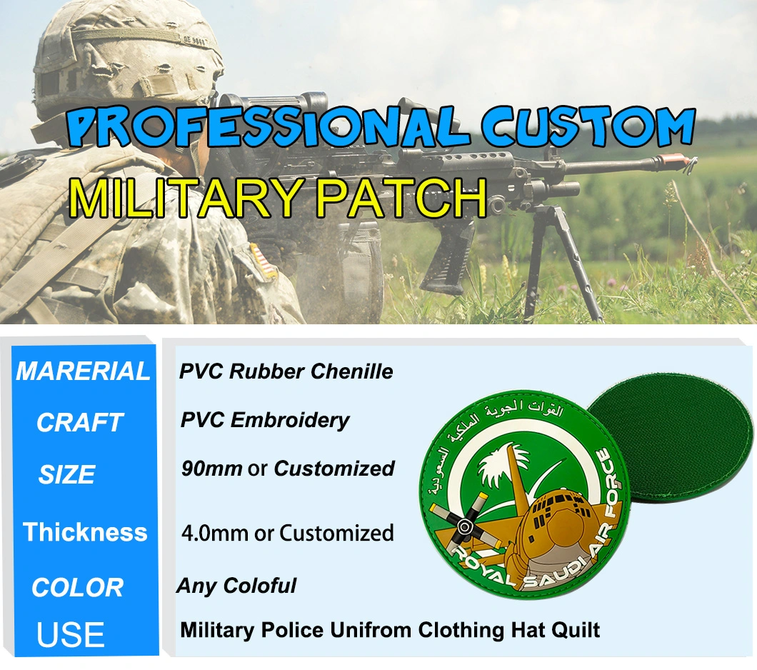 Factory Custom Tactical Gear Grenade Logo Patches Apparel Accessories Clothing Label PVC Rubber Patch in China