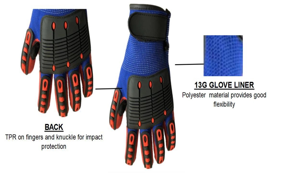 Microfiber Synthetic Leather Pad Palm Covert Tactical Safety Work Wholesale Touch Screen Anti Vibration Impact Mechanics Gloves