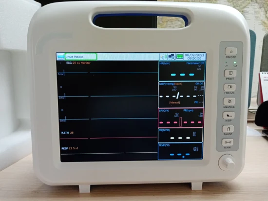 Factory Direct Monitoring First Aid Medical Cardiac Patient Monitor Equipment (THR-PM60F)