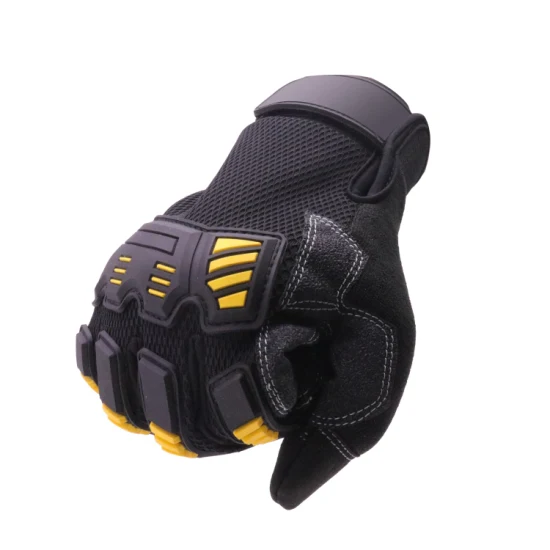 Pri Abrasion Resistant Synthetic Leather Touch Screen Gloves Impact Work Glove Mechanics Tactical Gloves