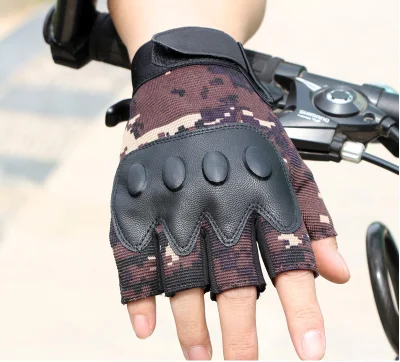 Cool Style Fashion High Quality Cheap Wholesale Custom Protective Half Finger Sporting Cycling Motorcycling Summer Breathable Boxing Tactical Glove